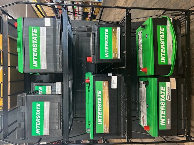Interstate automotive batteries in stock